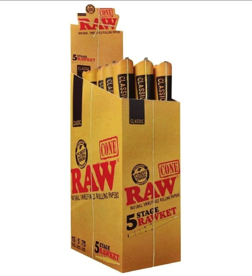 RAW 5 Stage RAWket Cones (Full Box)