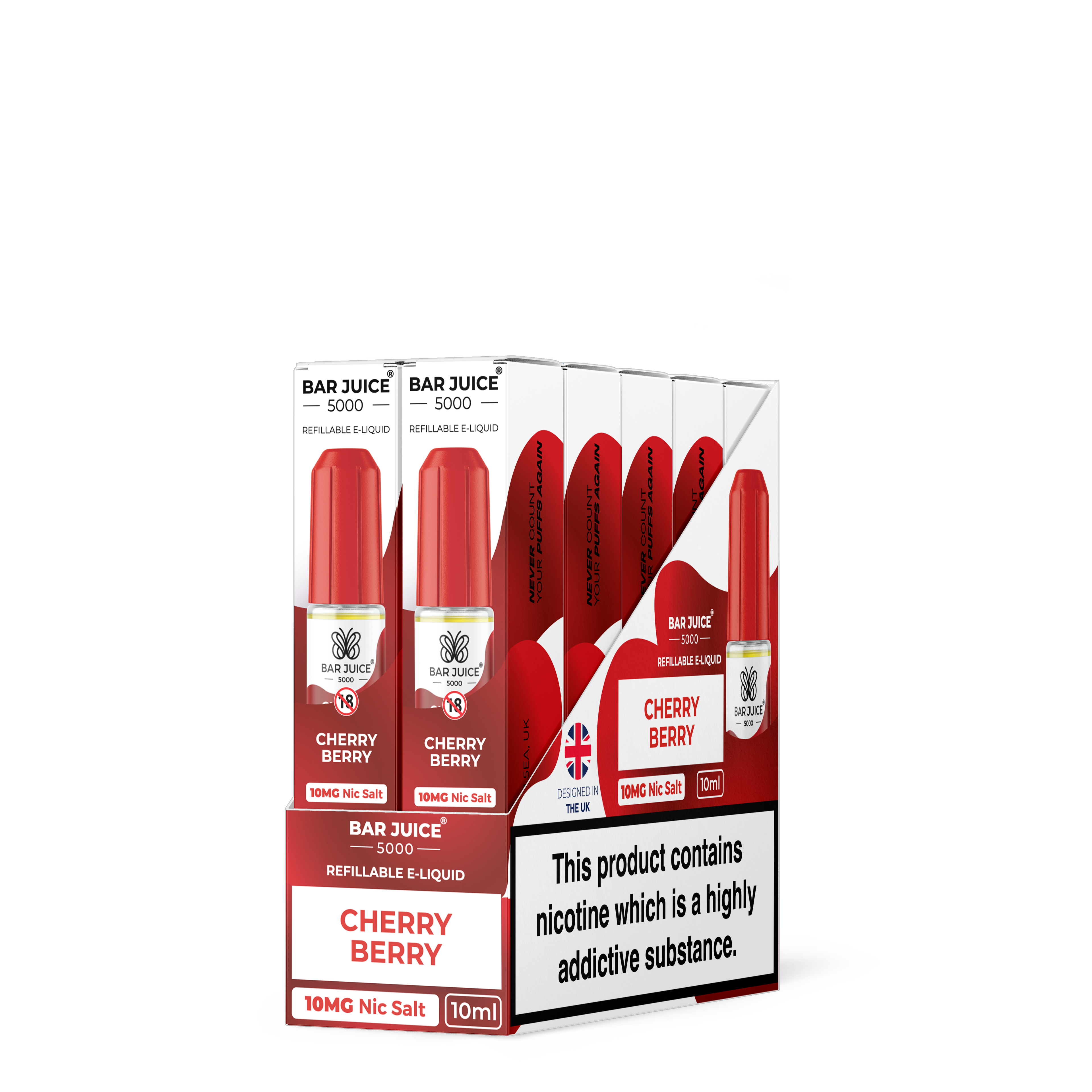 Box of 10 Bar Juice 5000 Nic Salts