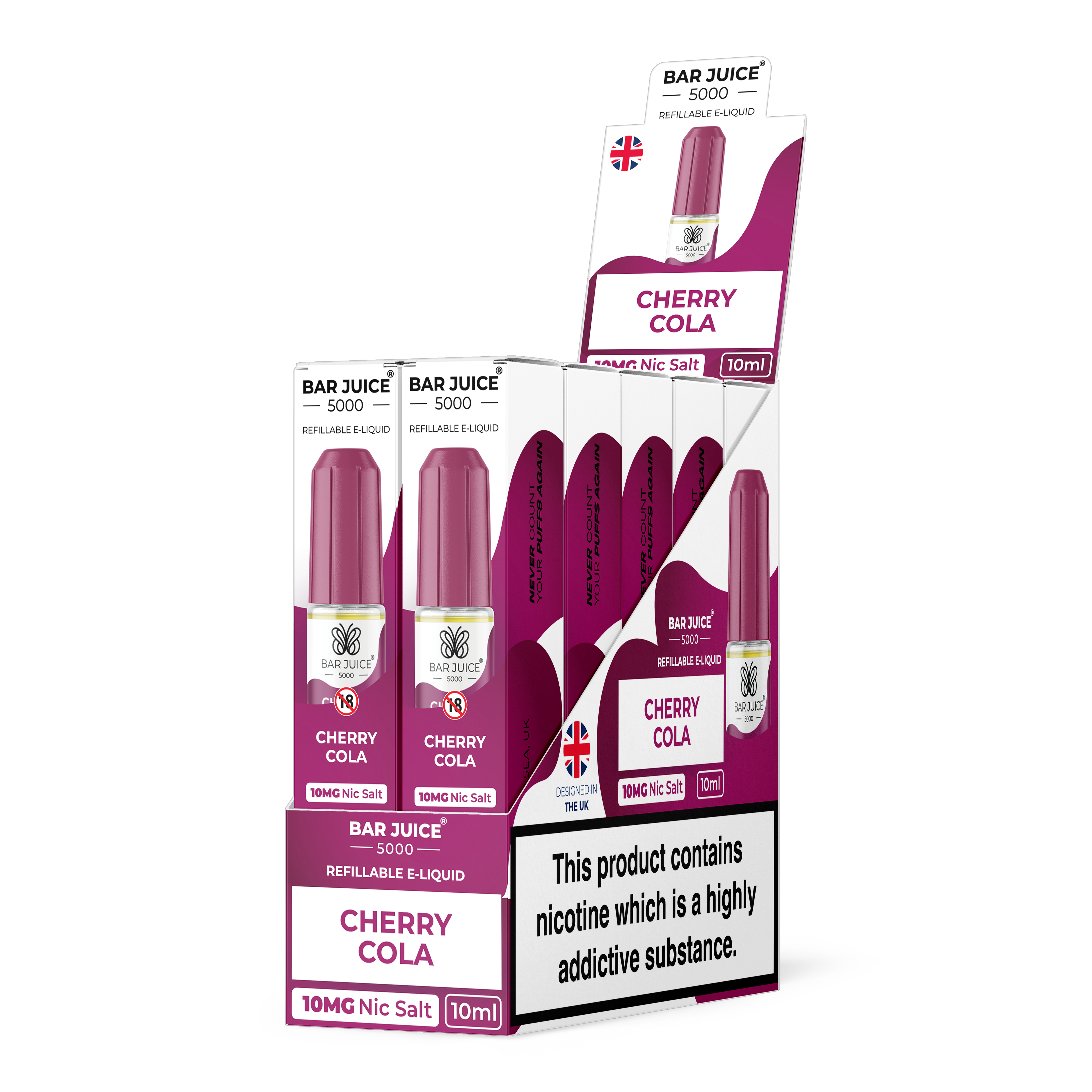 Box of 10 Bar Juice 5000 Nic Salts