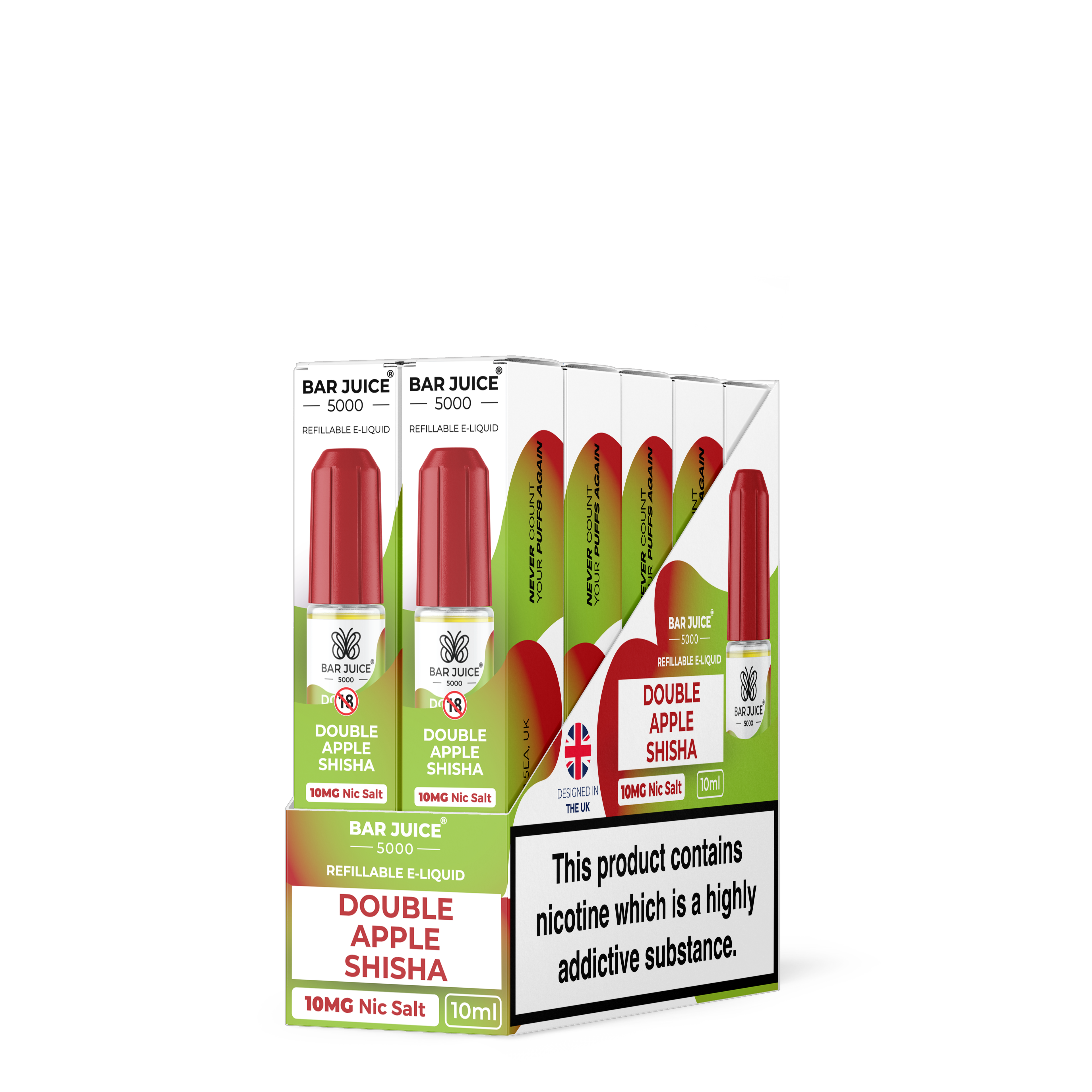 Box of 10 Bar Juice 5000 Nic Salts