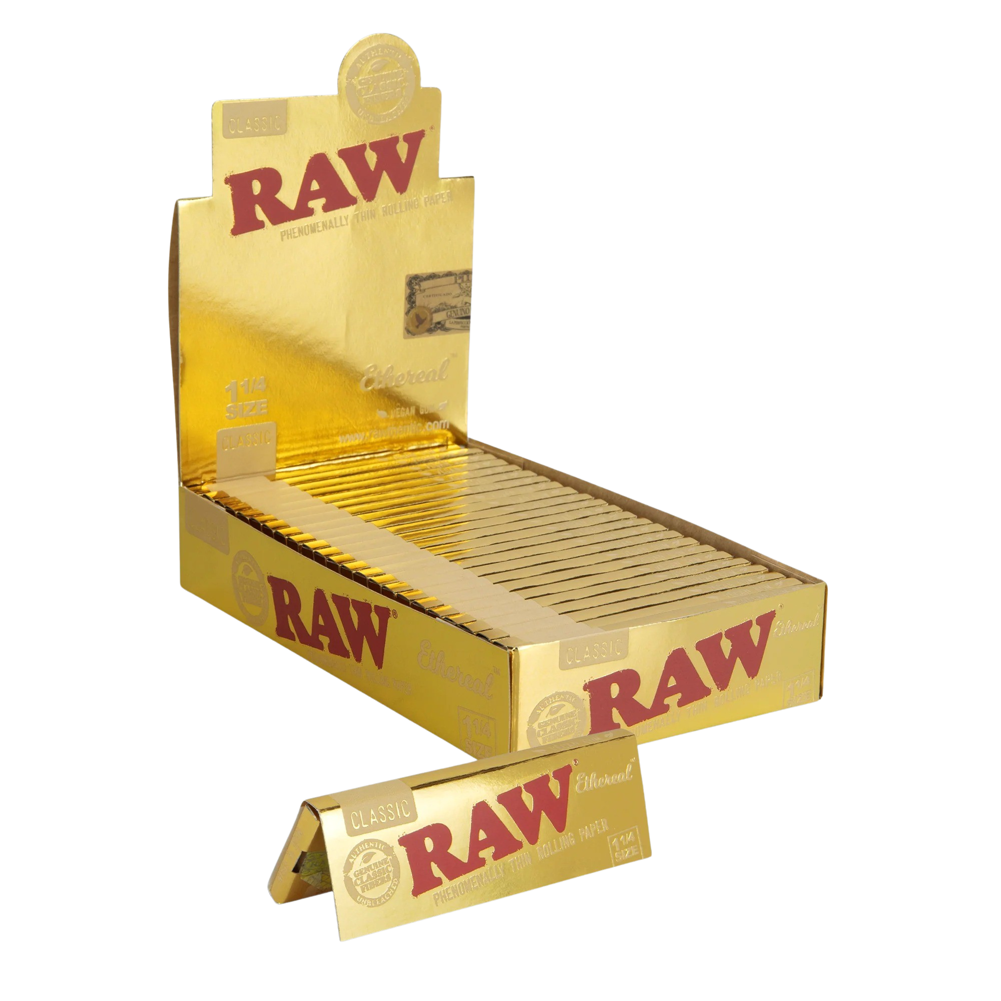 RAW Ethereal Classic 1¼ Thin Rolling Papers (Full Box)