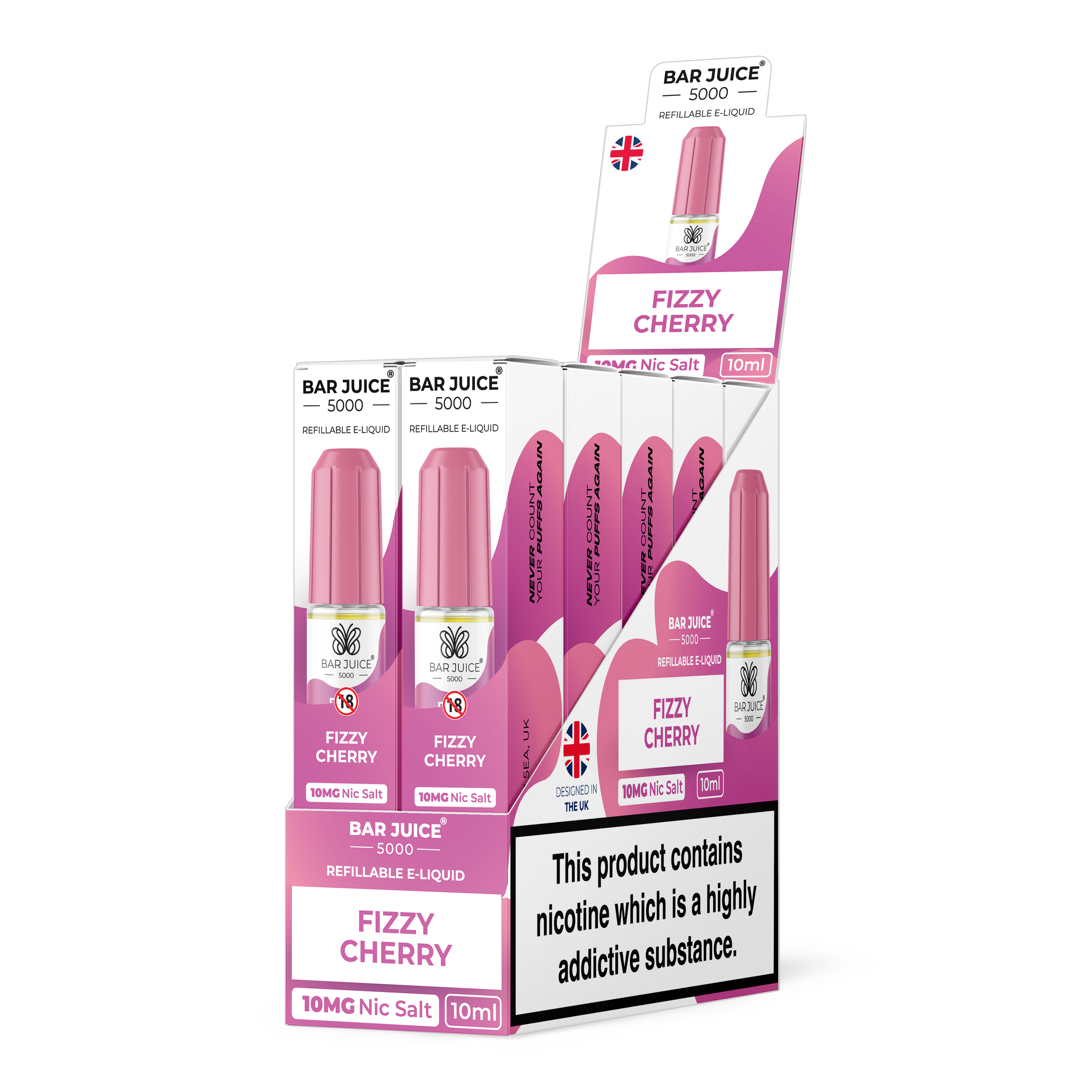 Box of 10 Bar Juice 5000 Nic Salts