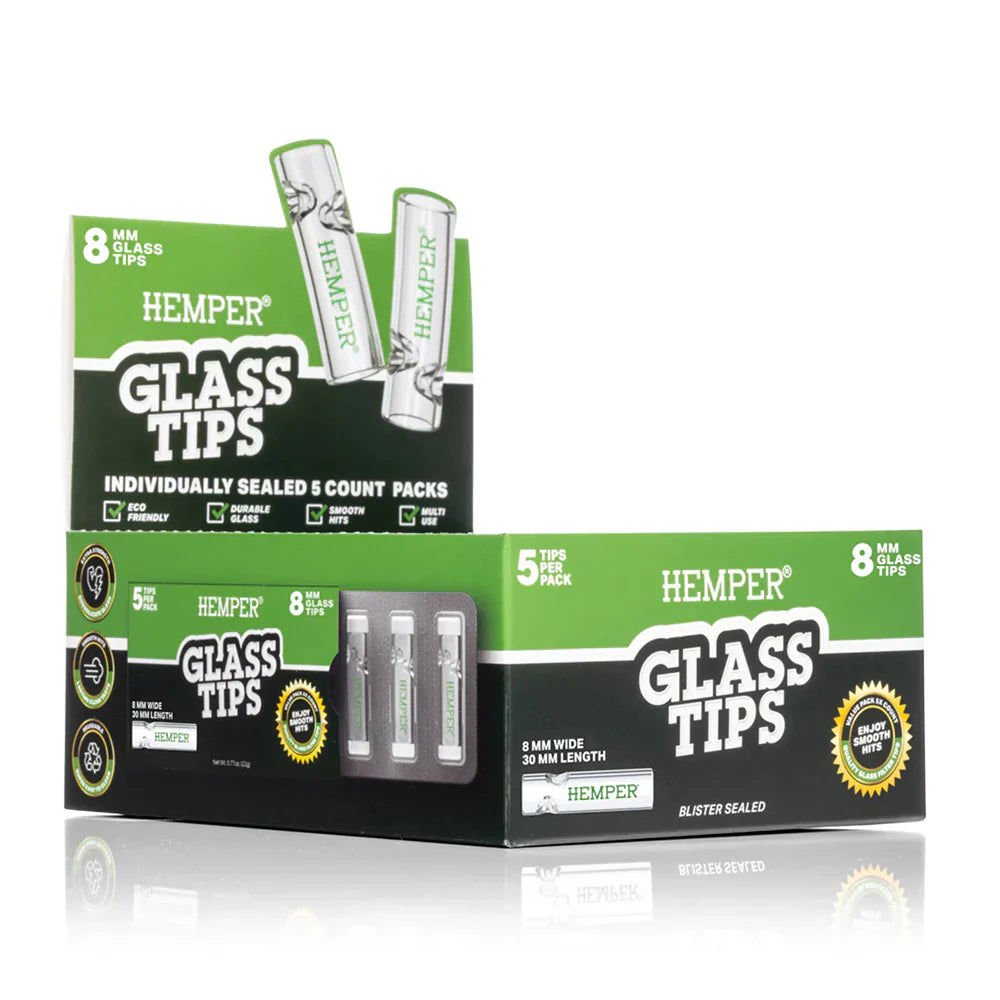 Hemper Glass Tips 5 Pack 8mm (10 pcs)