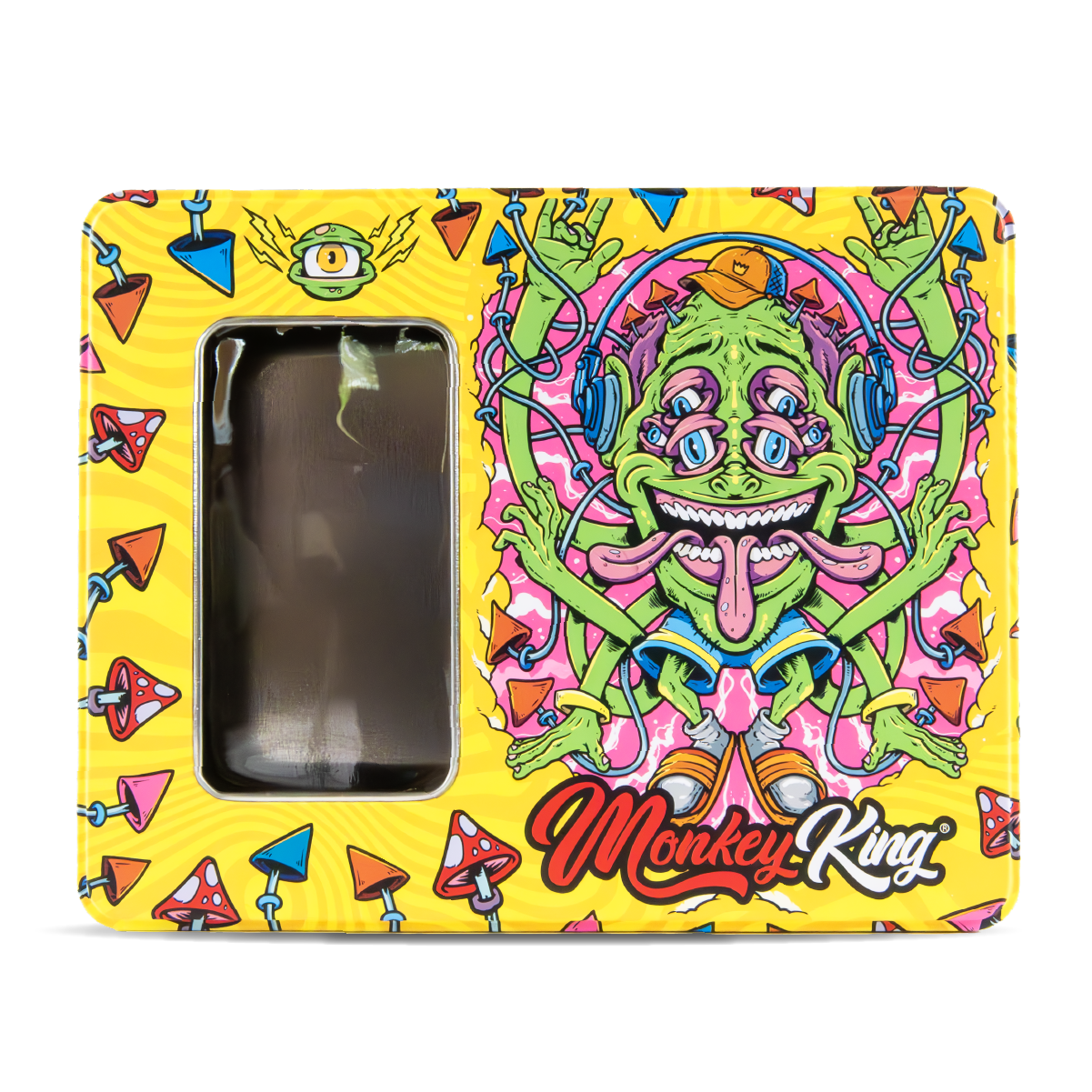 Monkey King Hypnotic Large Metal Storage Box with Window (Single Piece)