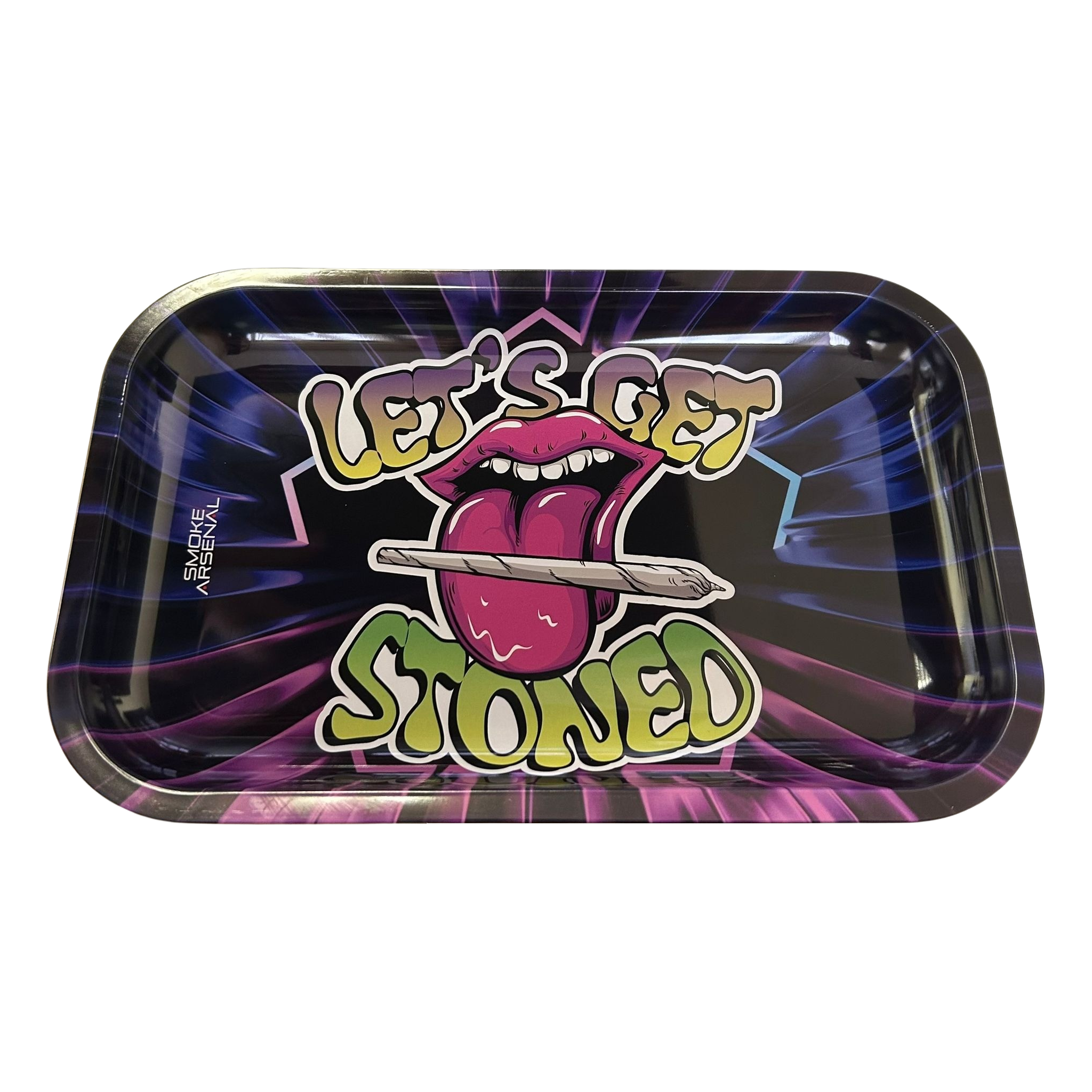 Smoke Arsenal Rolling Tray Medium - Let's Get Stoned