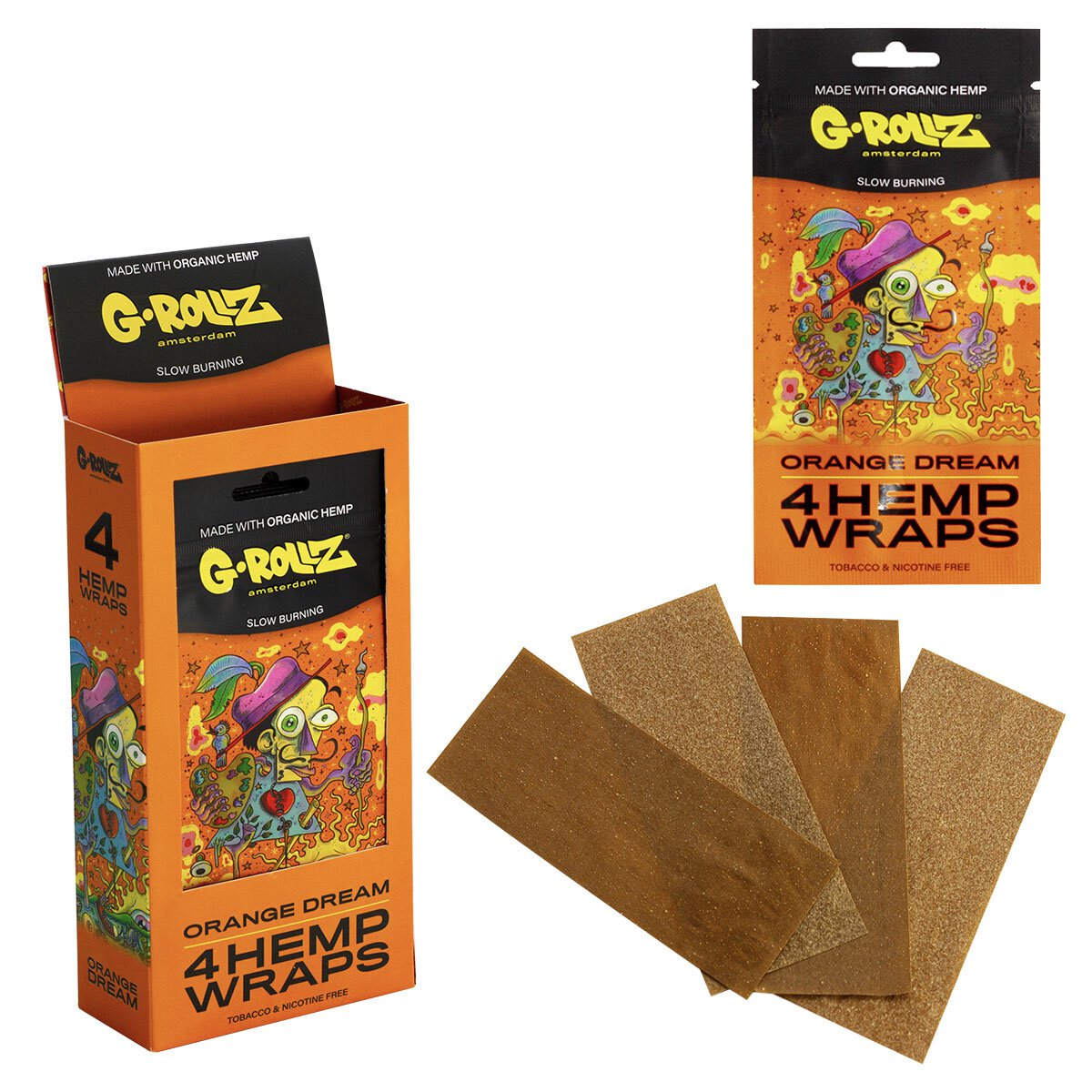 G-Rollz Hemp Wraps - Orange Dream (15pcs)