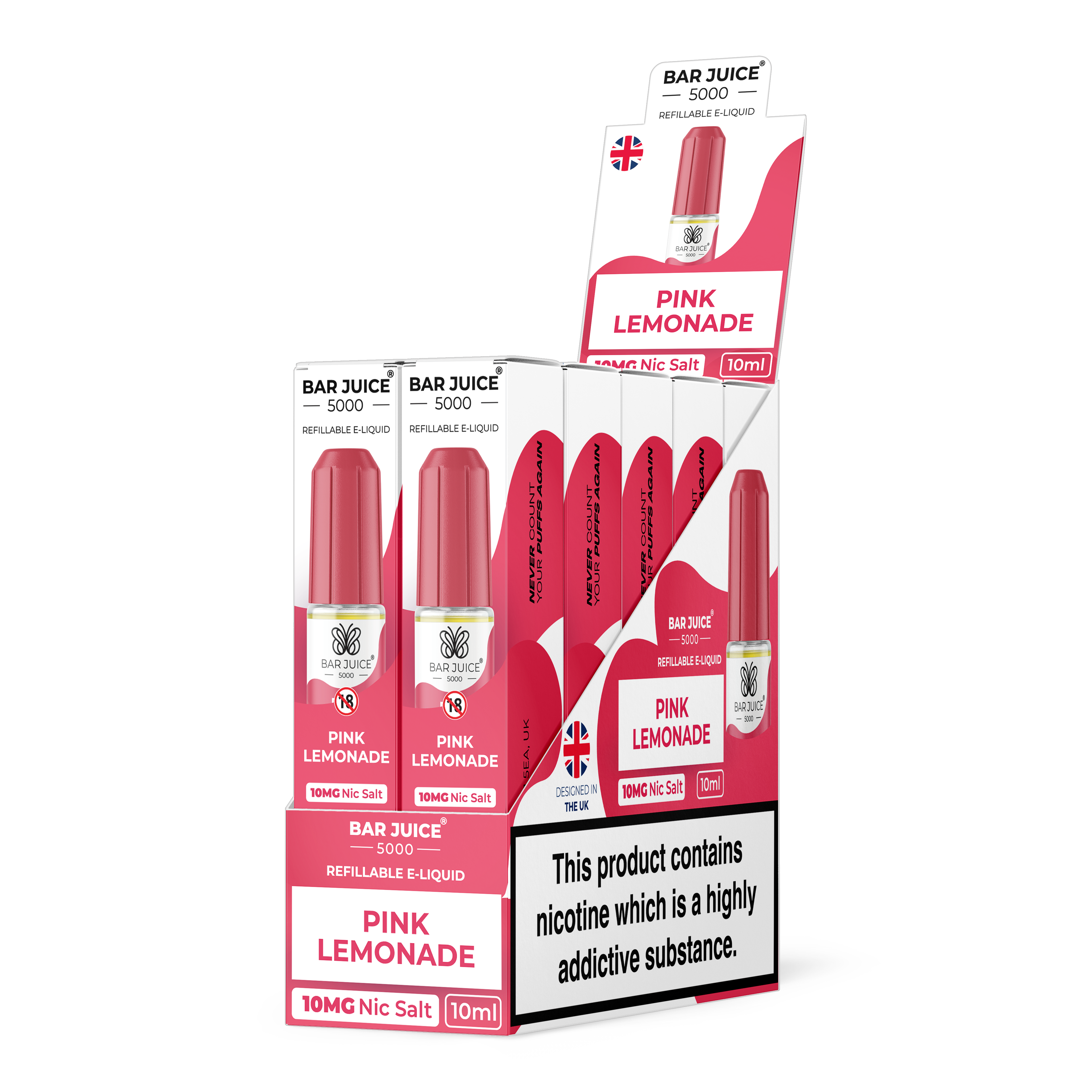 Box of 10 Bar Juice 5000 Nic Salts