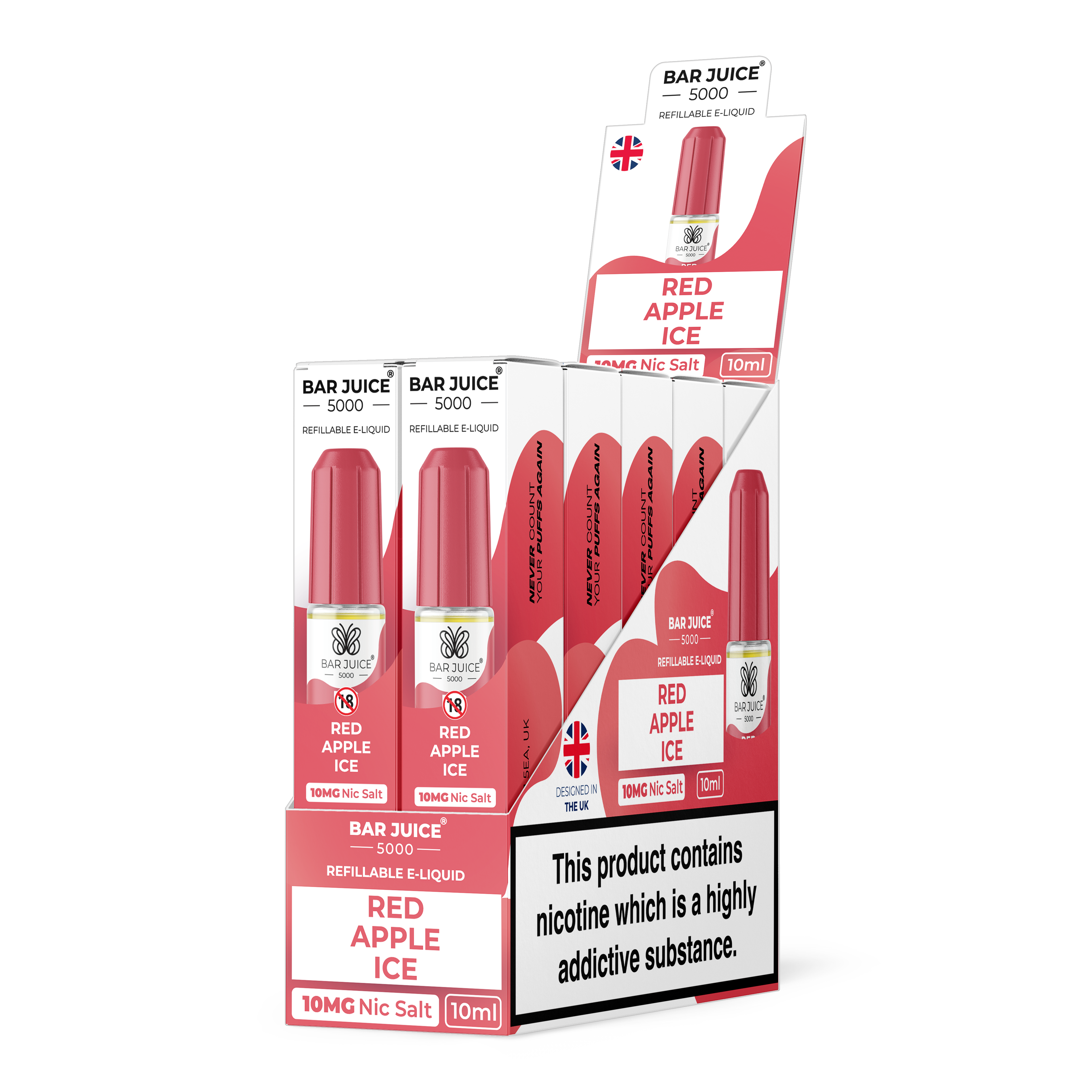 Box of 10 Bar Juice 5000 Nic Salts