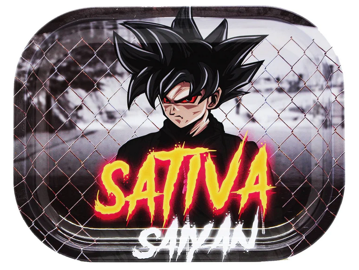 Smoke Arsenal Rolling Tray Small - Sativa Saiyan