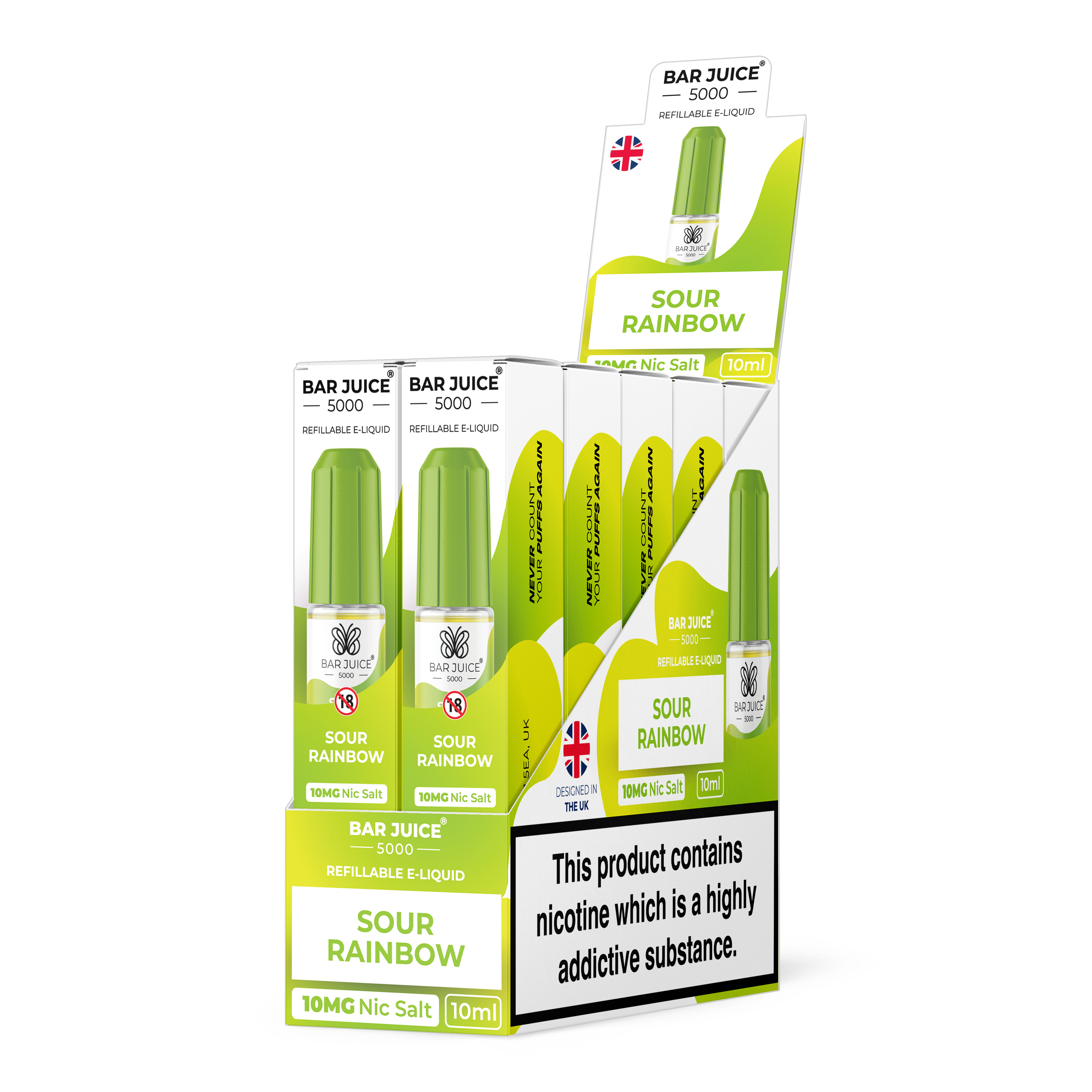 Box of 10 Bar Juice 5000 Nic Salts