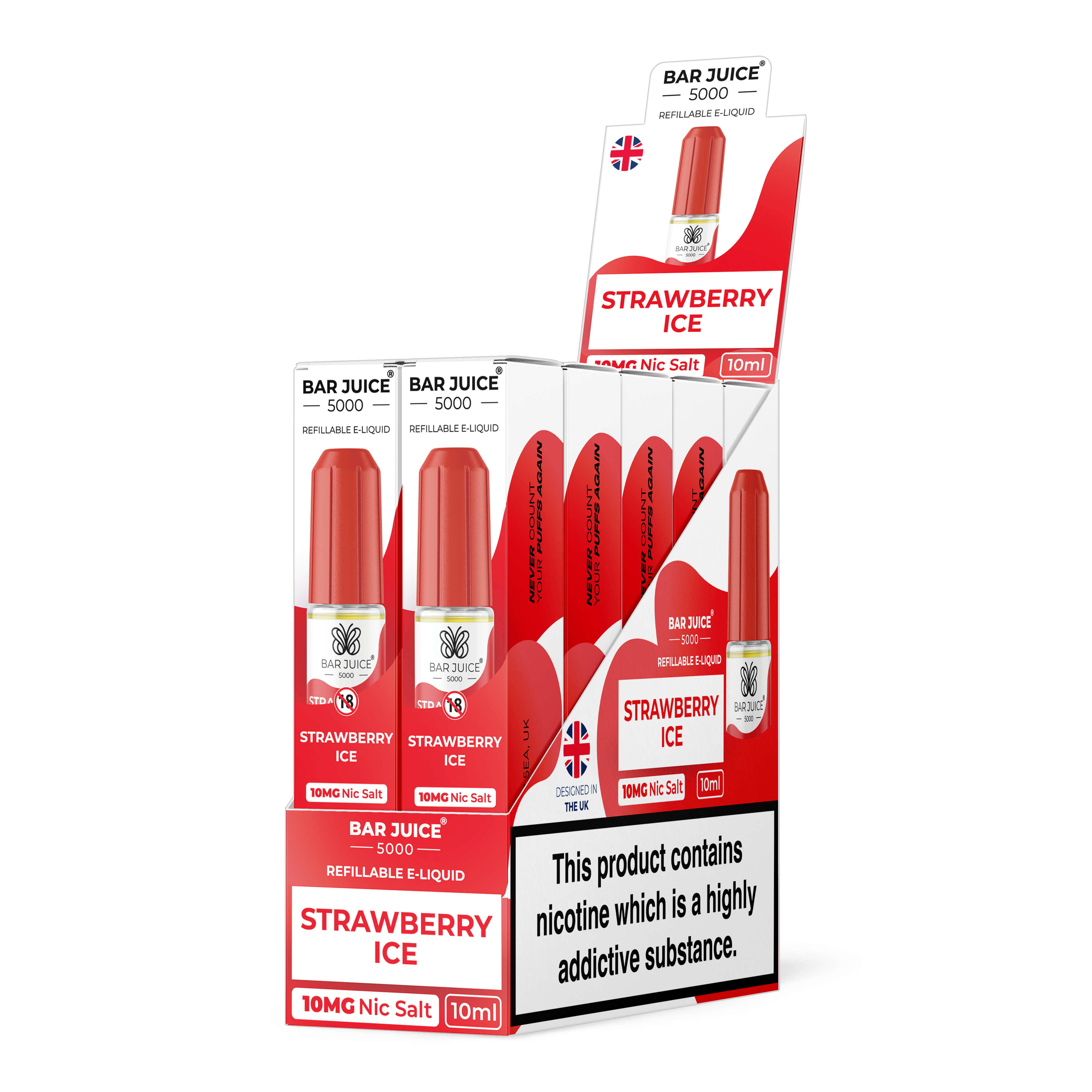 Box of 10 Bar Juice 5000 Nic Salts