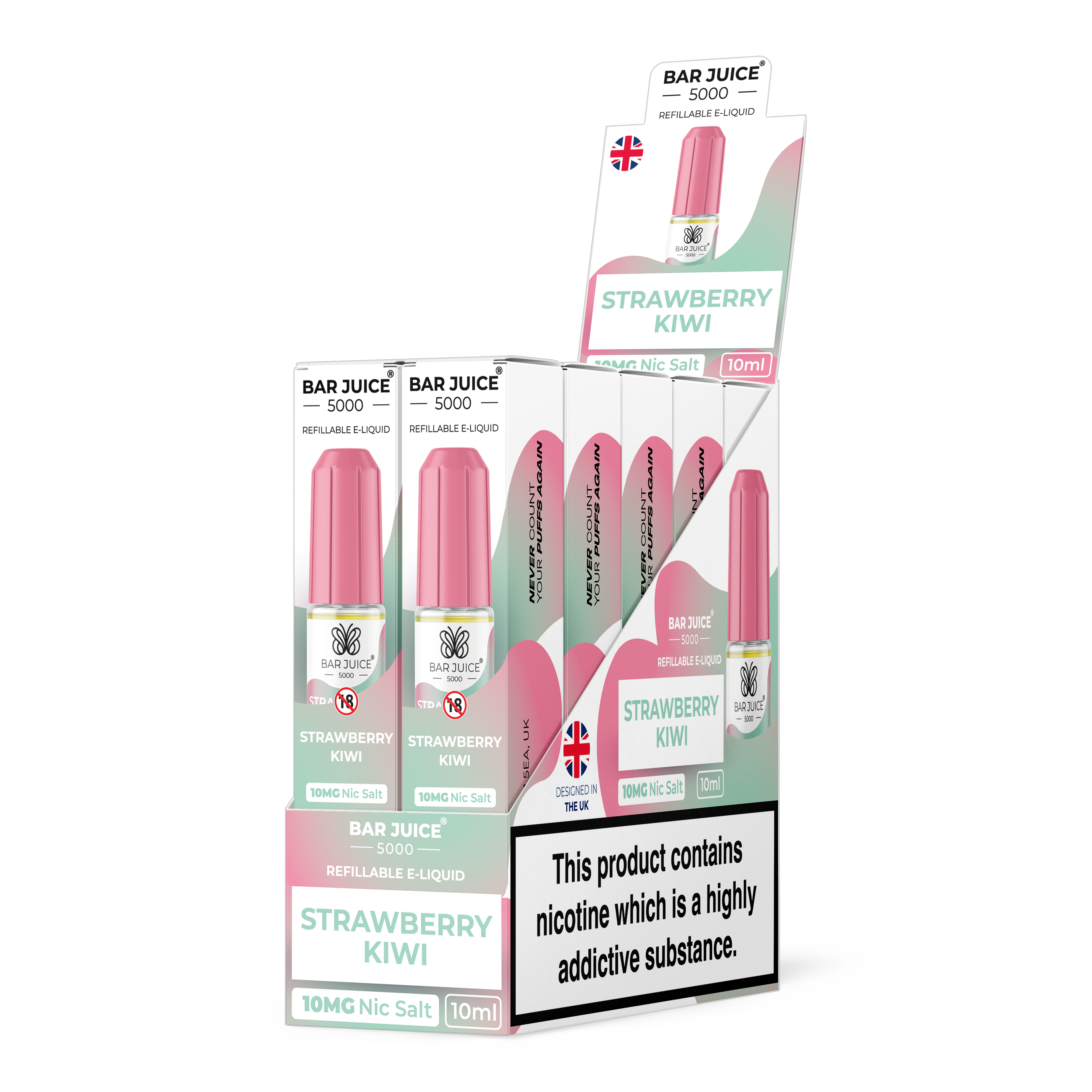Box of 10 Bar Juice 5000 Nic Salts