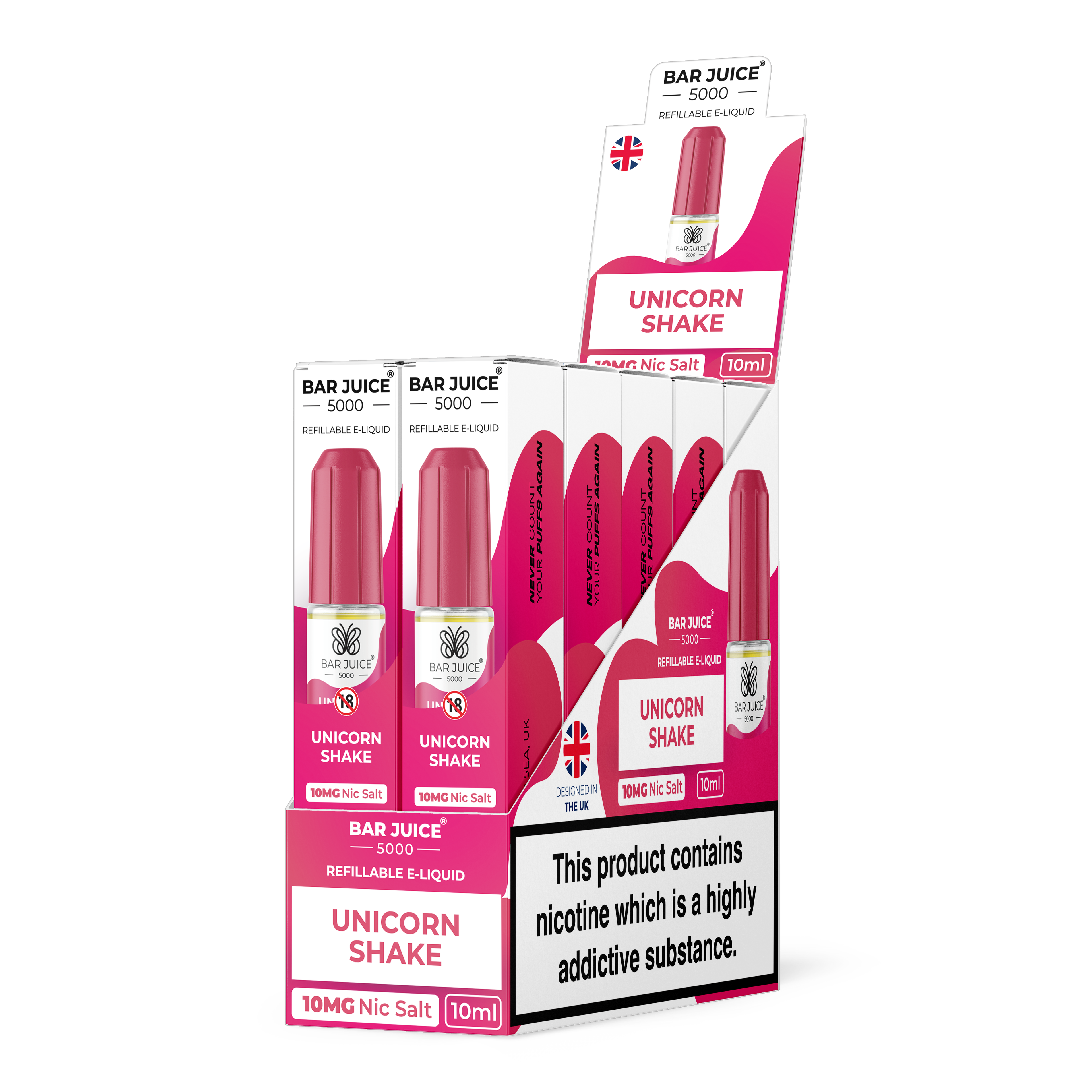 Box of 10 Bar Juice 5000 Nic Salts