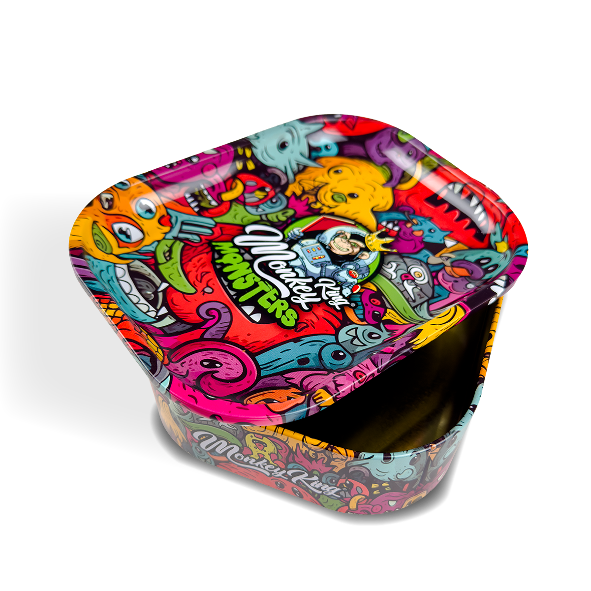 Monkey King Rolling Tray Box + Hemp Cones: Monsters (Single Piece)
