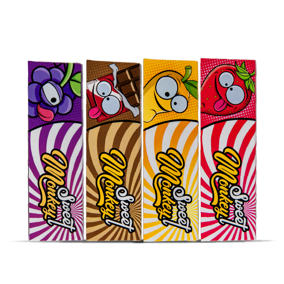 Monkey King Scented Smell Papers & Tips: Mixed Pack - Medium 1¼ (4 x 25 Pack)