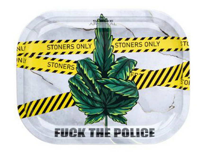 Smoke Arsenal Rolling Tray Small - ACAB Fuck The Police-Smoke Arsenal-Blazed Wholesale