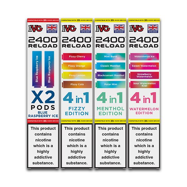 Multibuy IVG 2400 Prefilled Pods 4 for £20.99