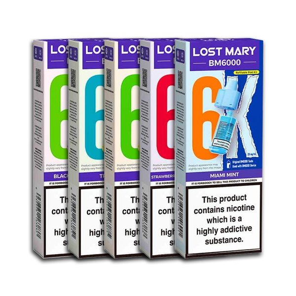 Multibuy Lost Mary BM6000 Prefilled Pods 5 For £23.99